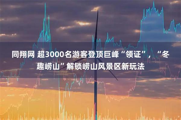 同翔网 超3000名游客登顶巨峰“领证”，“冬趣崂山”解锁崂山风景区新玩法