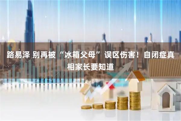 路易泽 别再被 “冰箱父母” 误区伤害！自闭症真相家长要知道