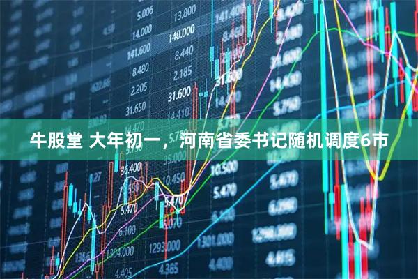 牛股堂 大年初一，河南省委书记随机调度6市