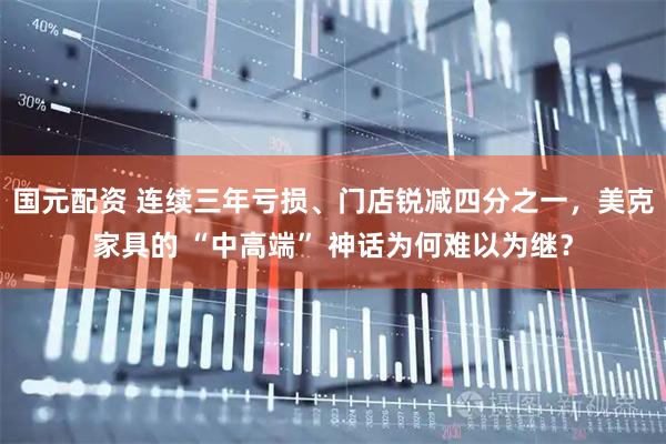 国元配资 连续三年亏损、门店锐减四分之一，美克家具的 “中高端” 神话为何难以为继？
